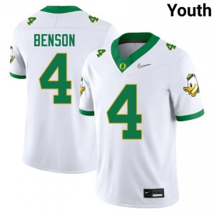 Malik Benson The Ducks Official #4 Youth College Football Jersey - White