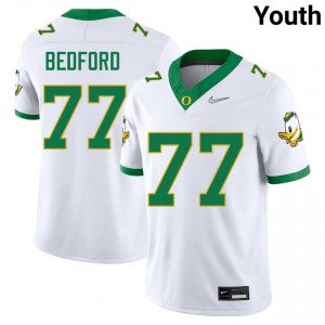 Matthew Bedford Oregon Ducks #77 Youth Limited College Football Jerseys - White