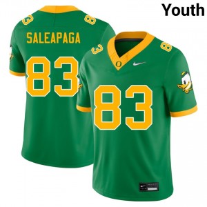 Roger Saleapaga Oregon College Football Game #83 Youth Jerseys - Green