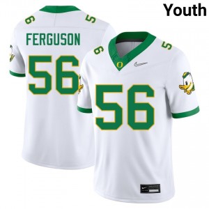 Trent Ferguson Oregon Youth College Football University #56 Jerseys - White