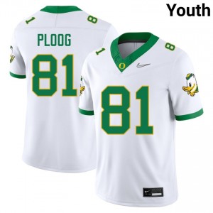 Vander Ploog UO College Football #81 Player Youth Jersey - White