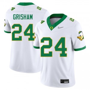 Zach Grisham University of Oregon #24 College Football Game Mens Jerseys - White